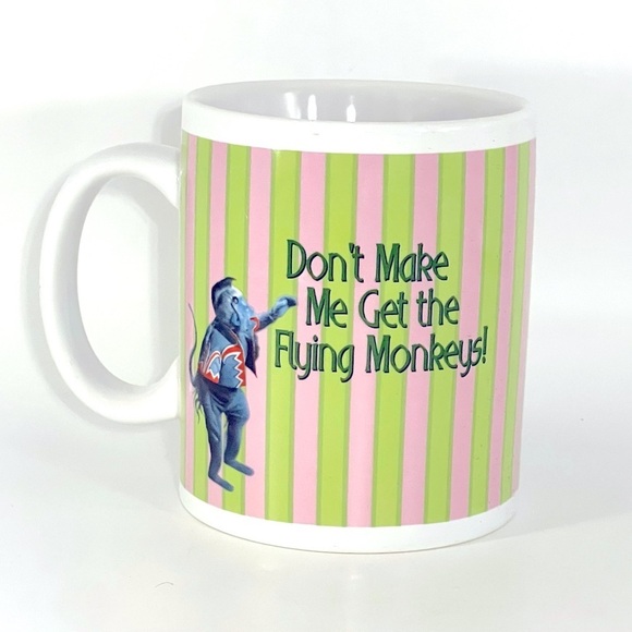 Vintage Wizard of Oz Mug Don’t Make Me Get the Flying Monkeys Ceramic Dorothy - Picture 1 of 6